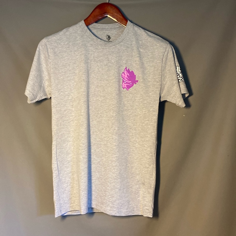Ninja  Lollapalooza Grey T-Shirt Mens Drip Tee Short Sleeve. Size L. New.